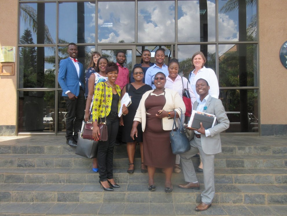 UNU-GEST Malawi alumni fellows, UNU-GEST project manager and ICEIDA programme director at the occasi…