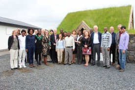 UNU Rector, Dr Malone, with UNU fellows in Iceland
