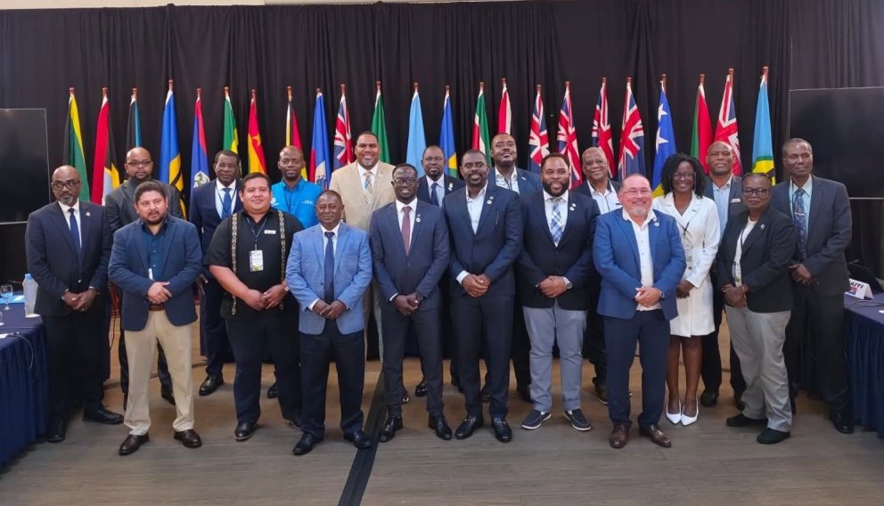 The 17 ministers of fisheries forming the CRFM Ministerial Council and Dr. Marc Williams, the CRFM s&hellip;