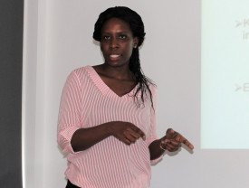 Ms Nana Esi Assiredua Aidoo presents her project