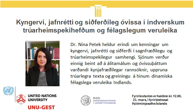 UNU-GEST & RIKK Guest Lecturer Nina Petek