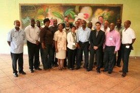 Chief fisheries officers with some of the organizers and teachers