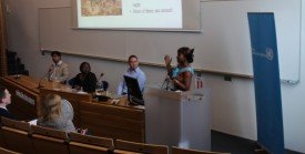 Ms Yaro in the podium at the seminar