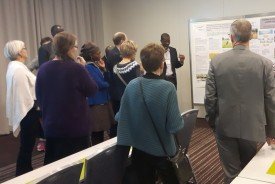 Mr Jinbaani presenting poster from Ghana fellows