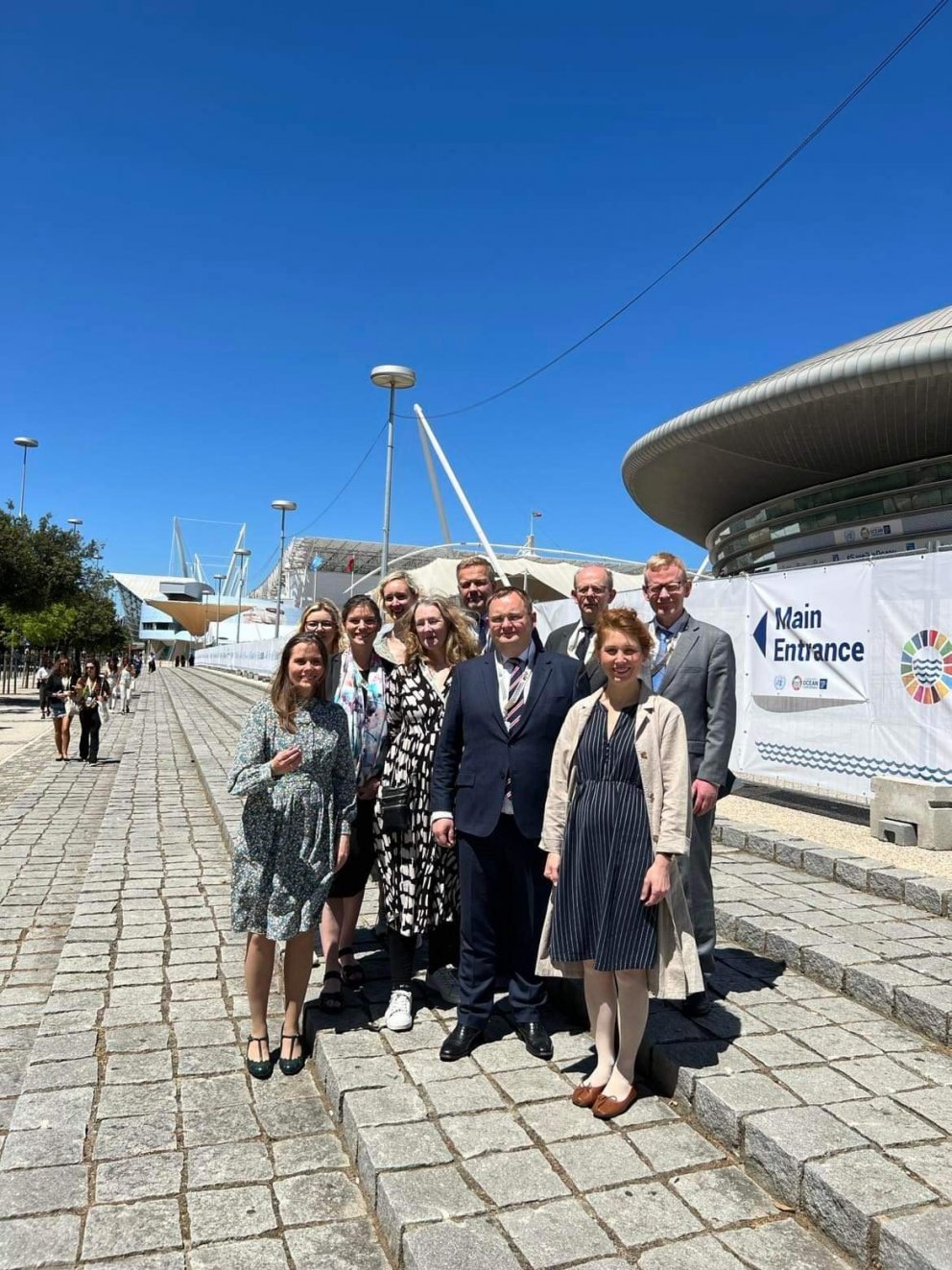 Part of the Icelandic delegation at the 2022 UN Ocean Conference