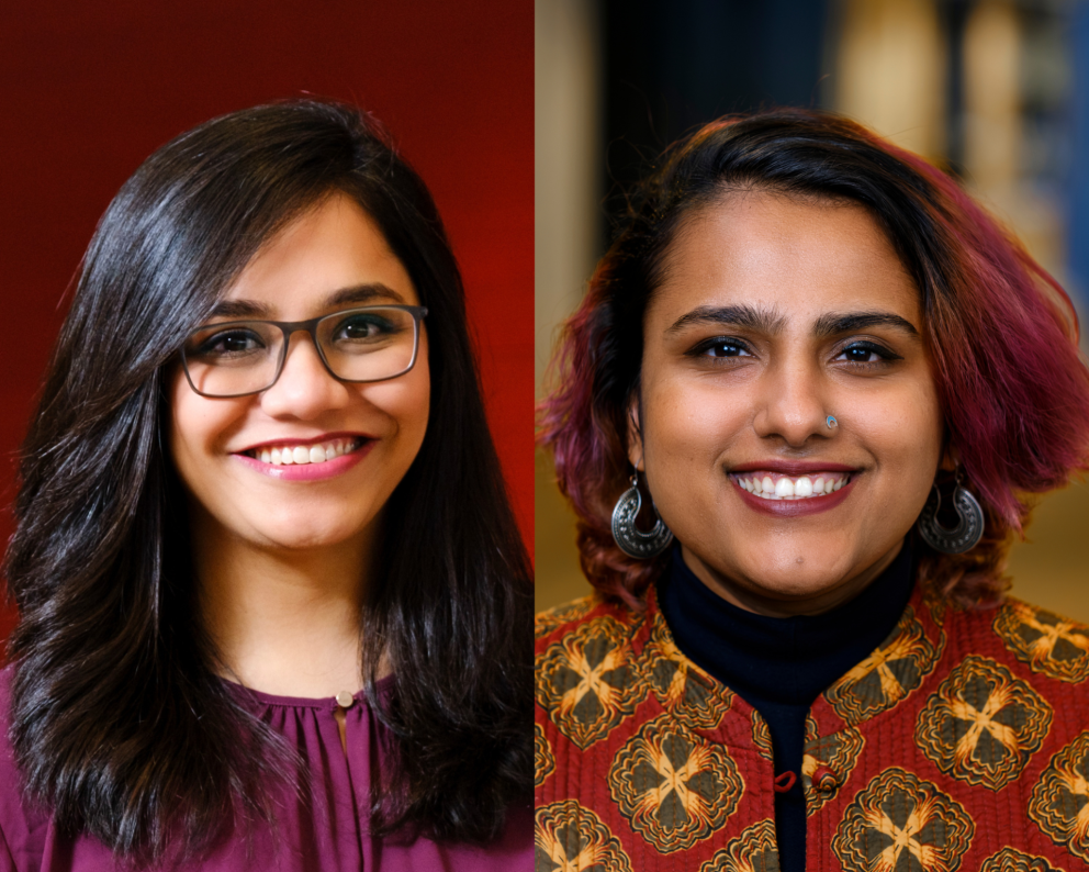 From left: Sana Lokhandwala and Radhika Modi