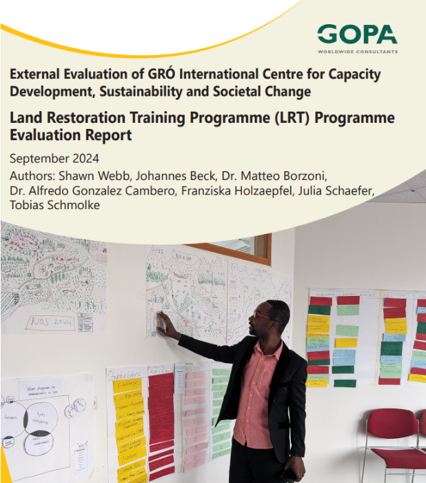 The report cover page: Mr Prince Addai, a GRÓ LRT fellow of 2024