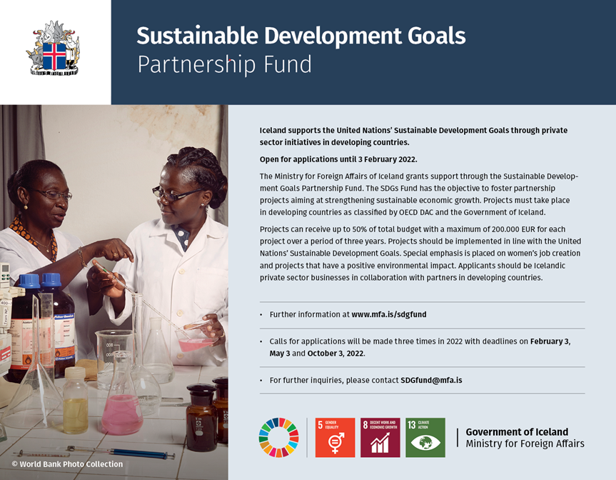 SDGs Partnership Fund open for applications