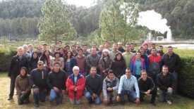 Participants, lecturers and organizers at Los Azufres