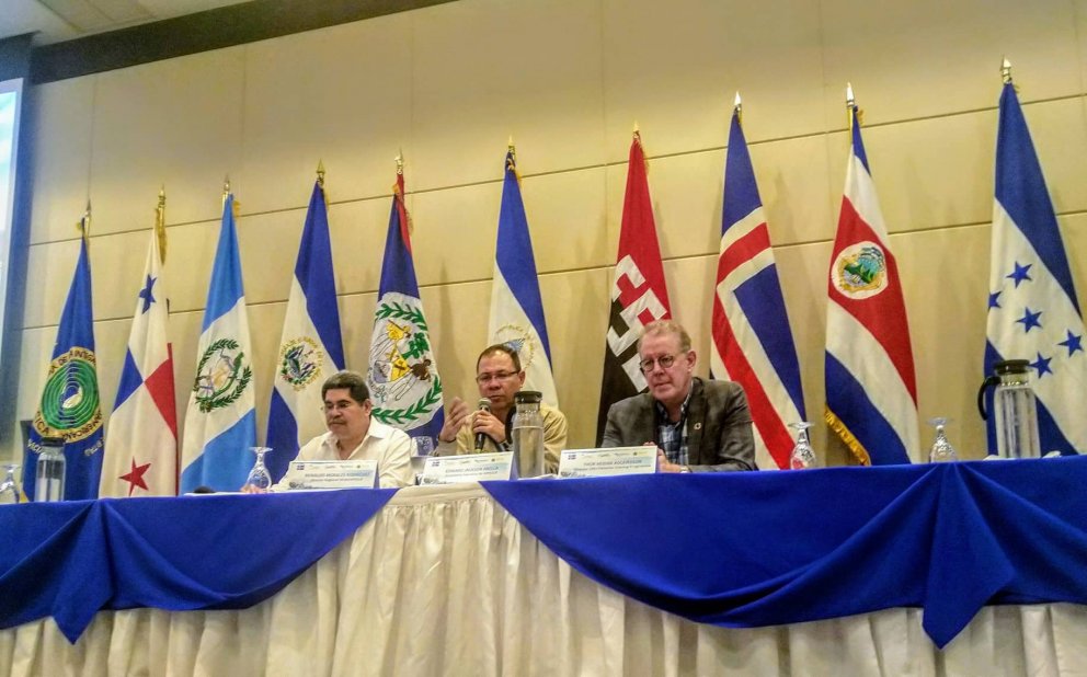 At the symposium in Managua