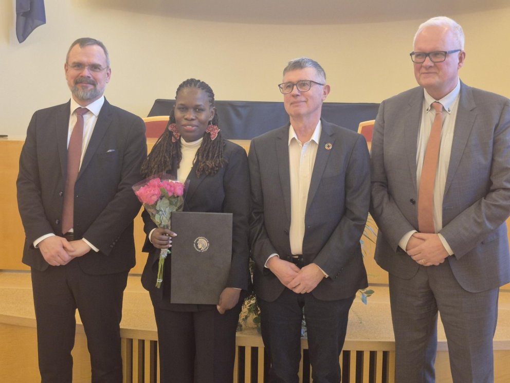 Twentieth GRÓ‑FTP PhD scholarship recipient graduates: Congratulations to Dr. Veronica Mpomwenda