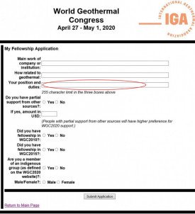 WGC2020 Fellowships - Preliminary information