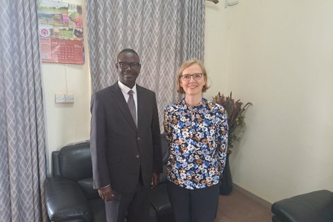 Dr Edward Yeboah, Acting Director of CSIR-SRI and Ms Berglind Orradottir, Deputy Director of GRÓ LRT.