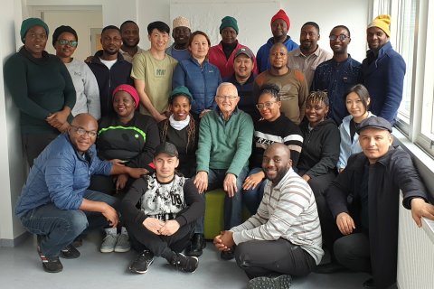 Dr Richard Thomas with the GRÓ LRT fellows of 2024