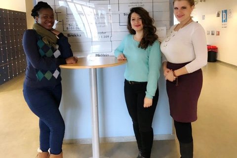 Mercy Chaluma,Carmen Keshek and Tereza Vujošević