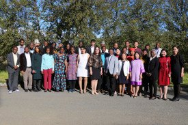 Graduating and former fellows on graduation day