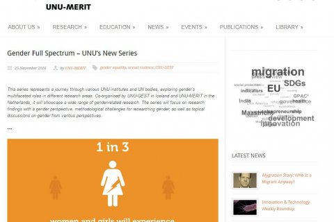 A snapshot from the Gender Full Spectrum web page.