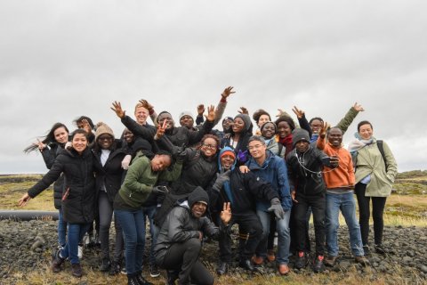 FTP 2019-20 fellows on a site visit in Grindavik, Reykjanes peninsula