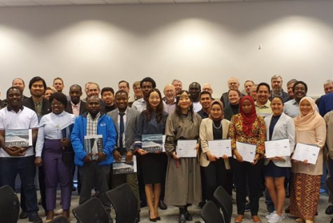 Fellows, staff, and guests at the graduation