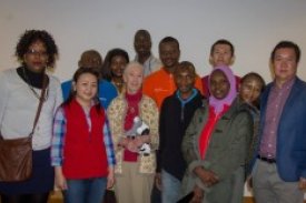 UNU-LRT fellows with Dr Goodall