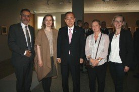 Mr Ban Ki-moon, the UNU-LRT Team and Dr Bragason