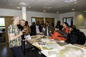 Fellows were introduced to cartography work