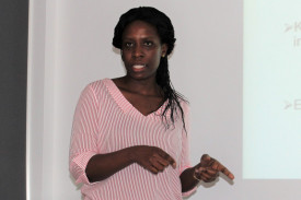 Ms Nana Esi Assiredua Aidoo presents her project