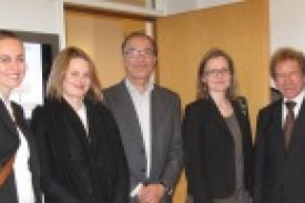 Left to right are Tumi Tómasson (FTP) Pálína Björk Matthíasdóttir (MFA) Anna Katrín Vilhjálmsdóttir (MFA) Jóhann Sigurjónsson (MRI) Hafdís Hanna Aegisdóttir (LRT) Konrad Osterwalder (UNU) and Ingvar B. Fridleifsson (GTP)