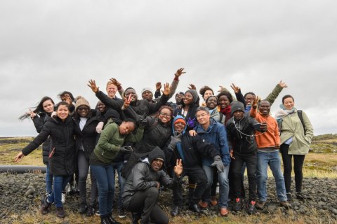 2019 FTP fellows on a site visit in Grindavik, Reykjanes peninsula