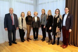 Organising committee with Vigdis Finnbogadottir